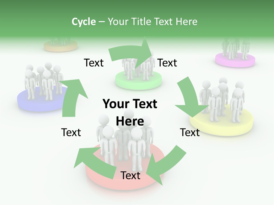 A Group Of People Standing On Top Of Each Other PowerPoint Template