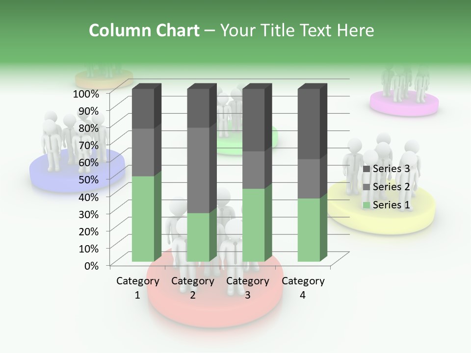 A Group Of People Standing On Top Of Each Other PowerPoint Template