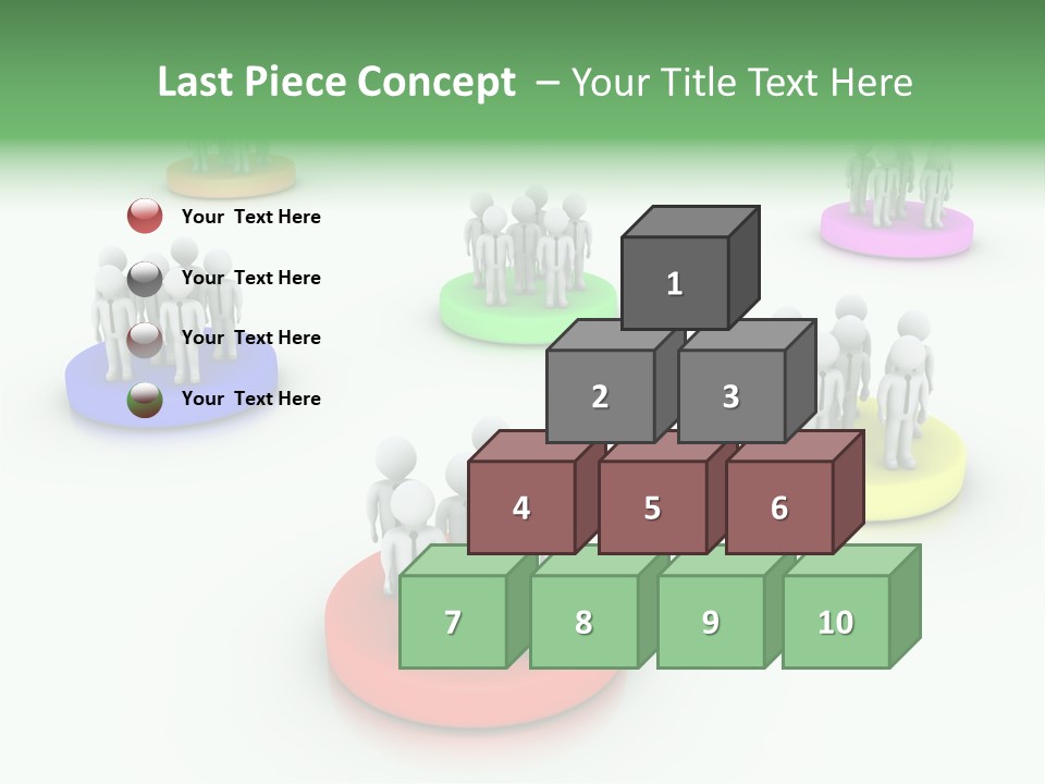 A Group Of People Standing On Top Of Each Other PowerPoint Template
