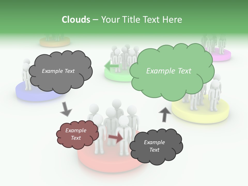 A Group Of People Standing On Top Of Each Other PowerPoint Template