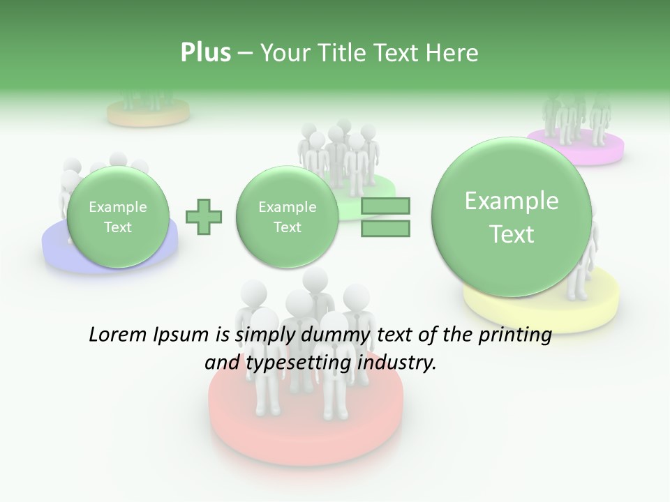 A Group Of People Standing On Top Of Each Other PowerPoint Template