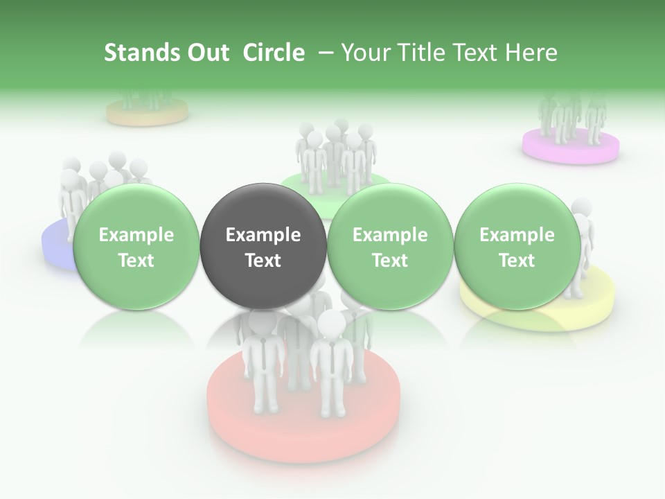 A Group Of People Standing On Top Of Each Other PowerPoint Template
