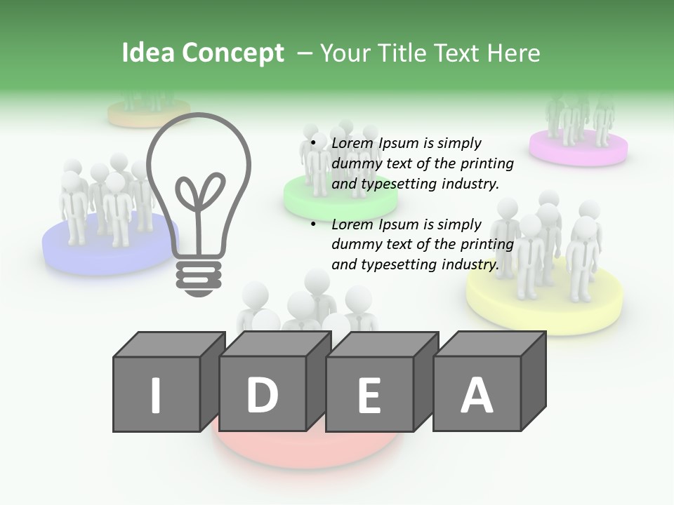 A Group Of People Standing On Top Of Each Other PowerPoint Template