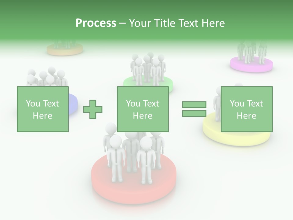 A Group Of People Standing On Top Of Each Other PowerPoint Template