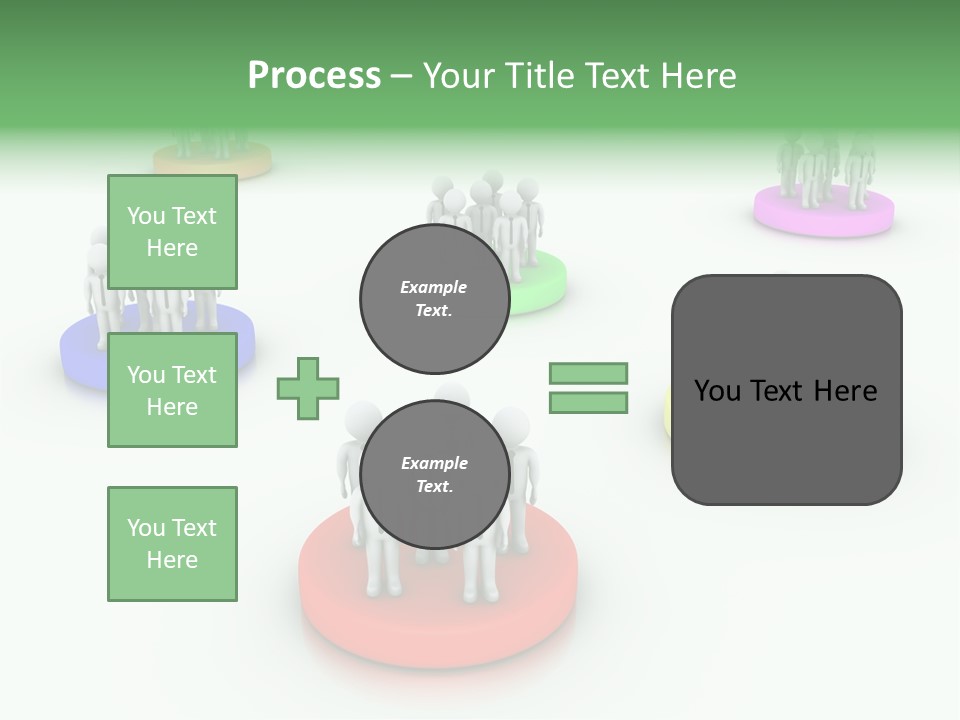 A Group Of People Standing On Top Of Each Other PowerPoint Template