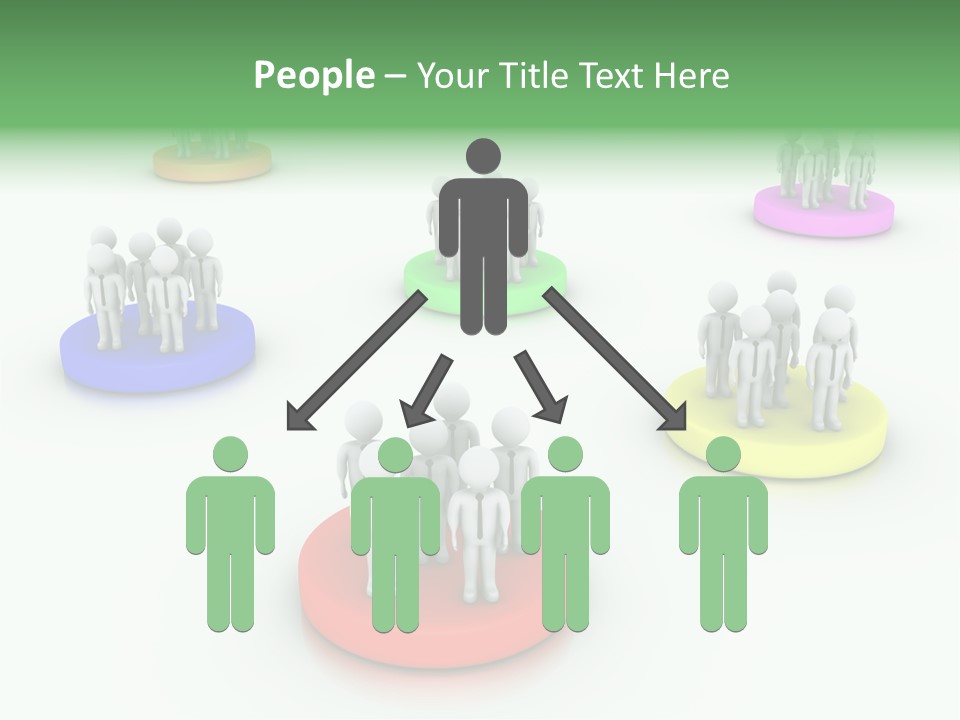 A Group Of People Standing On Top Of Each Other PowerPoint Template