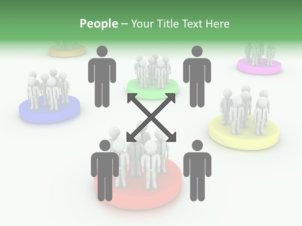 A Group Of People Standing On Top Of Each Other PowerPoint Template