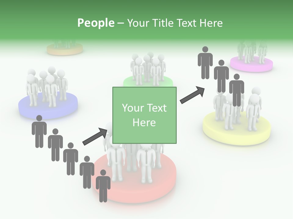 A Group Of People Standing On Top Of Each Other PowerPoint Template