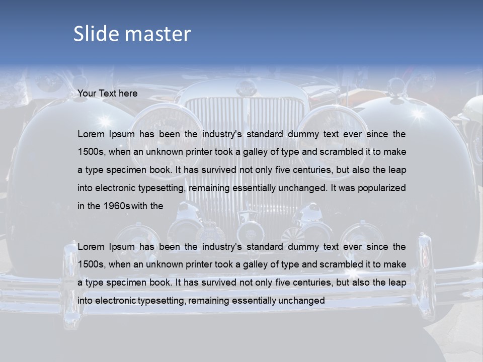 El Monte Airport Antique PowerPoint Template