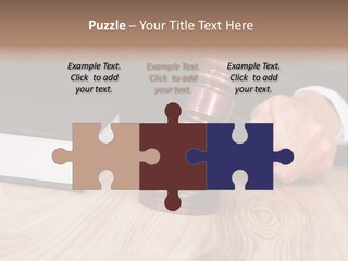 Guilt Male Judge PowerPoint Template