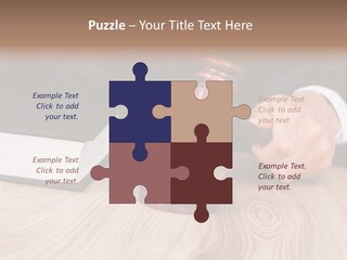 Guilt Male Judge PowerPoint Template