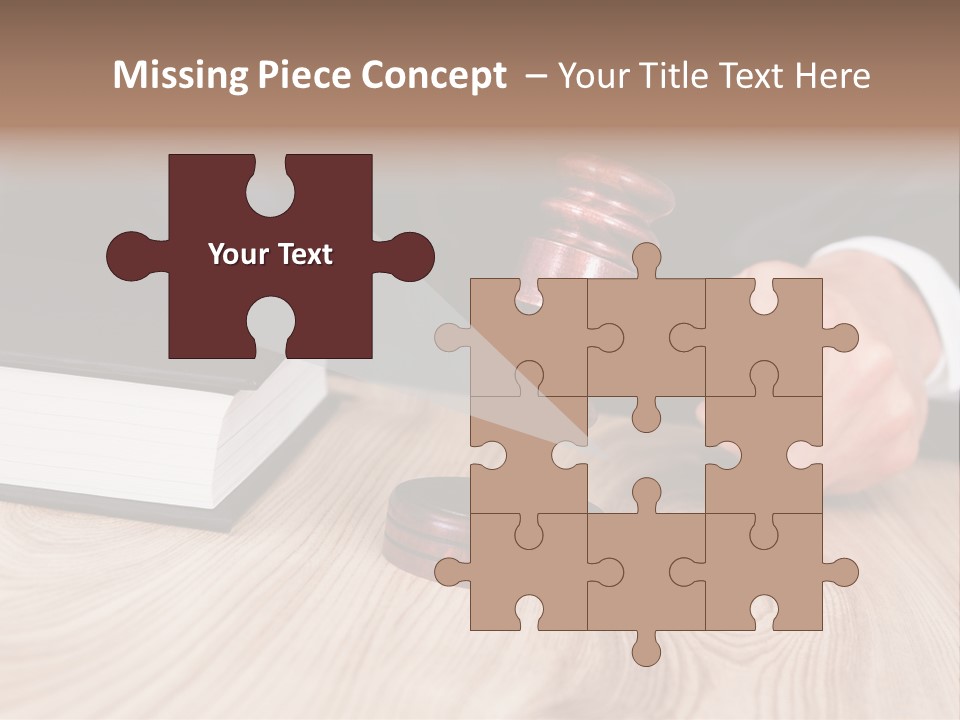 Guilt Male Judge PowerPoint Template