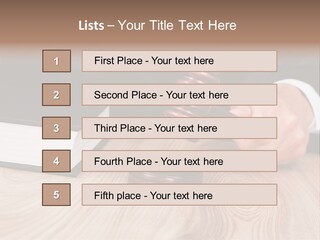 Guilt Male Judge PowerPoint Template