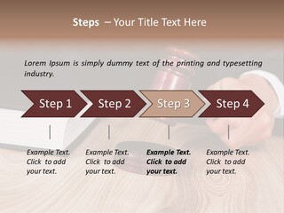 Guilt Male Judge PowerPoint Template