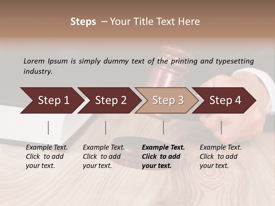 Guilt Male Judge PowerPoint Template