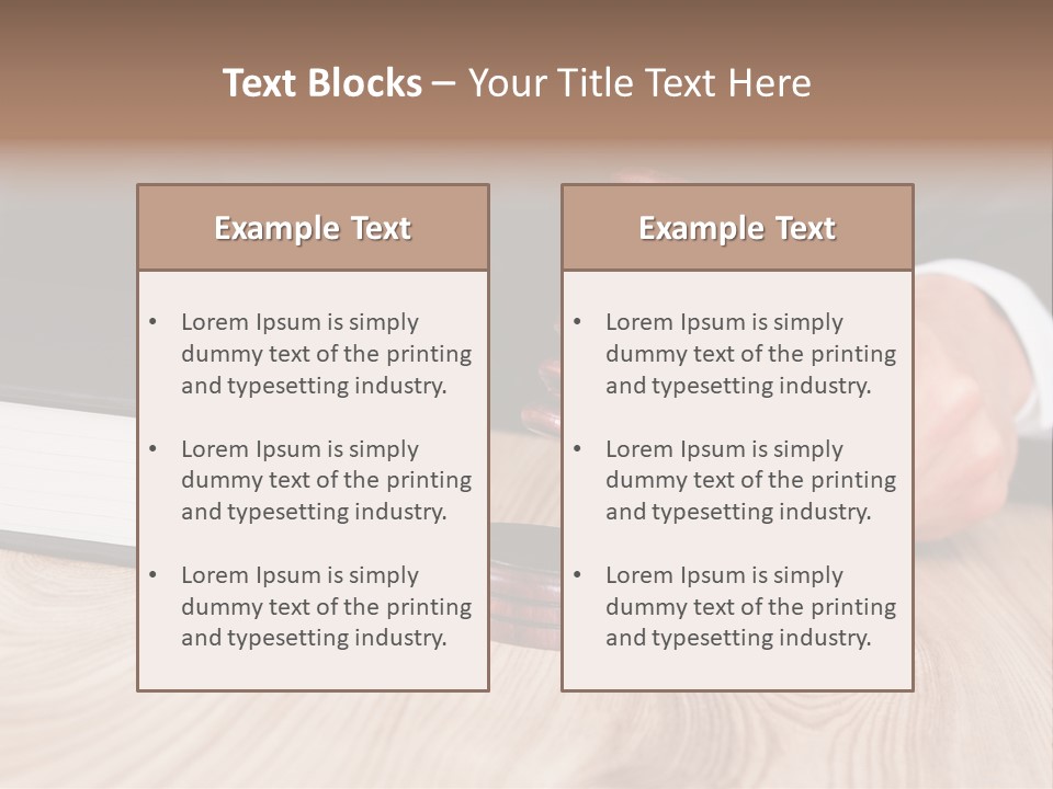 Guilt Male Judge PowerPoint Template