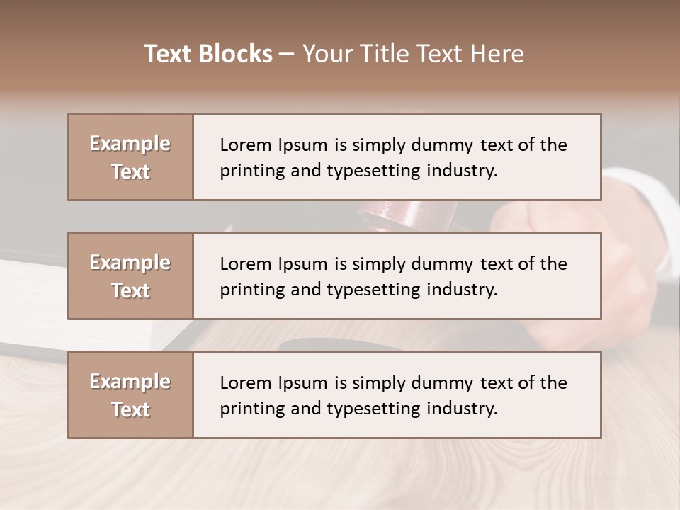Guilt Male Judge PowerPoint Template