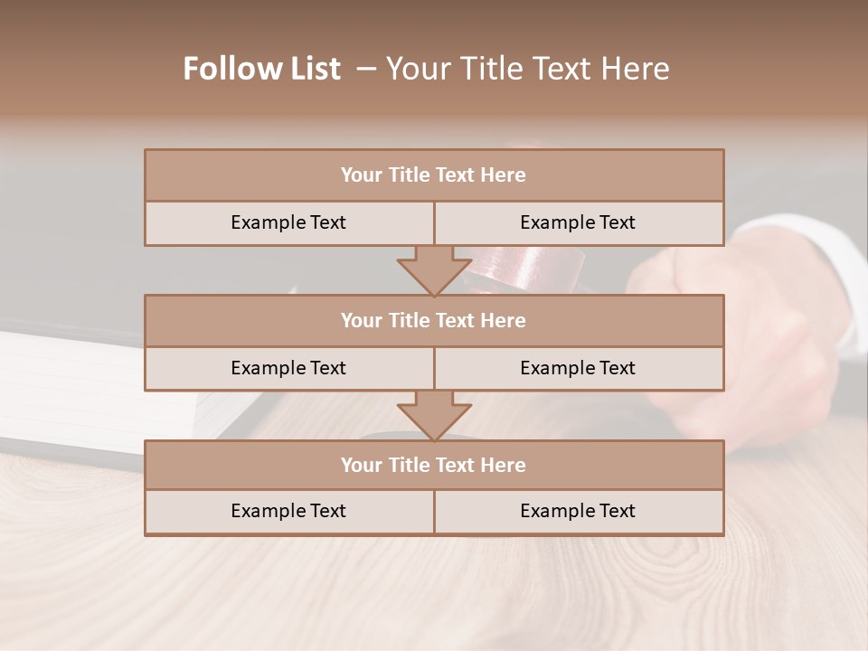 Guilt Male Judge PowerPoint Template