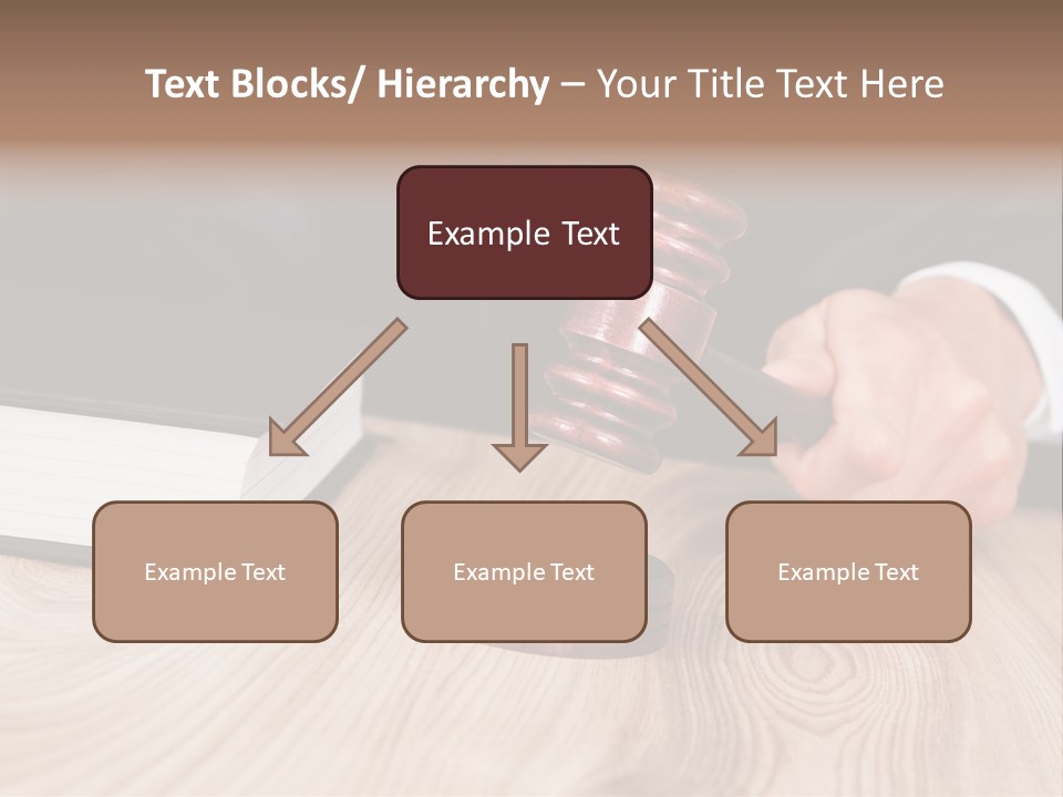 Guilt Male Judge PowerPoint Template