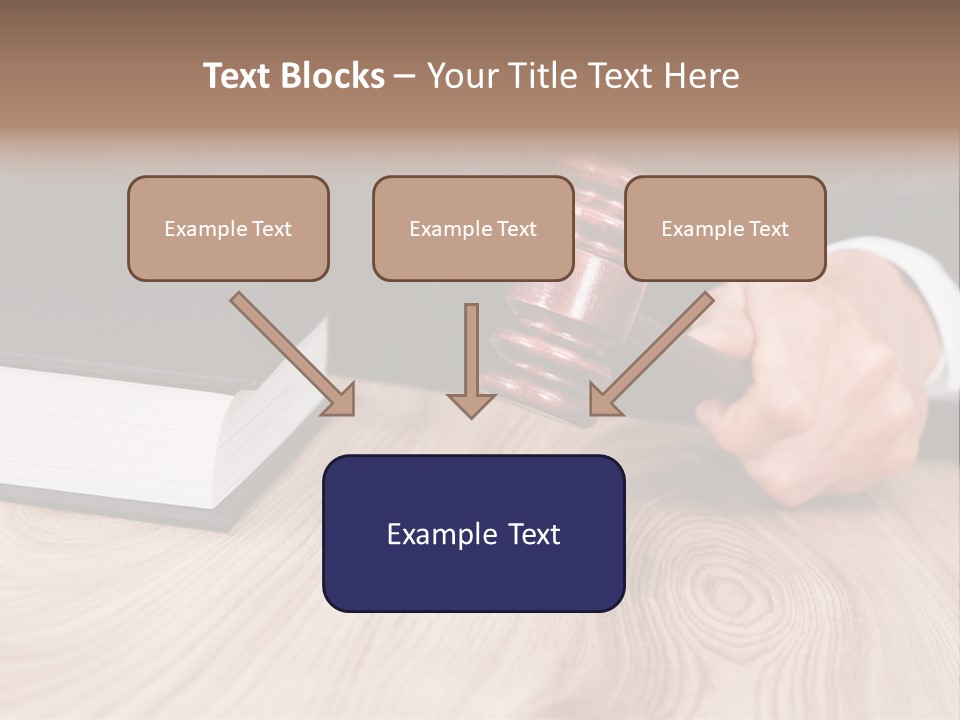 Guilt Male Judge PowerPoint Template