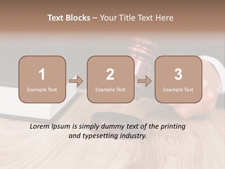Guilt Male Judge PowerPoint Template
