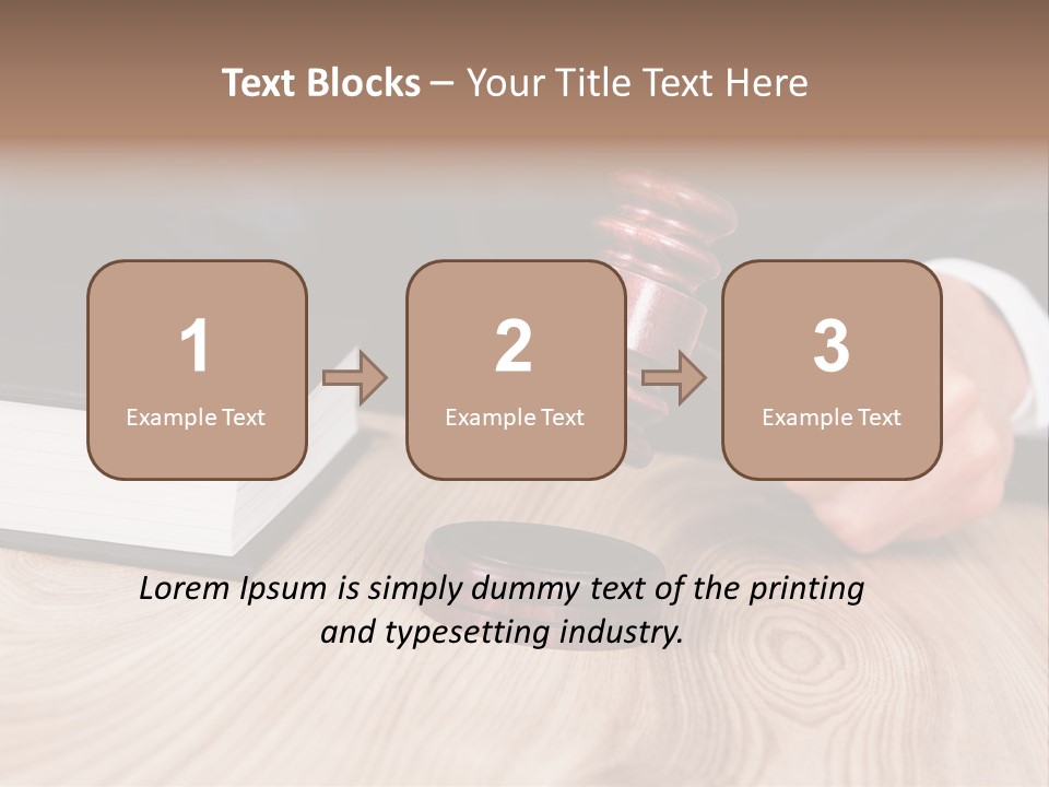Guilt Male Judge PowerPoint Template