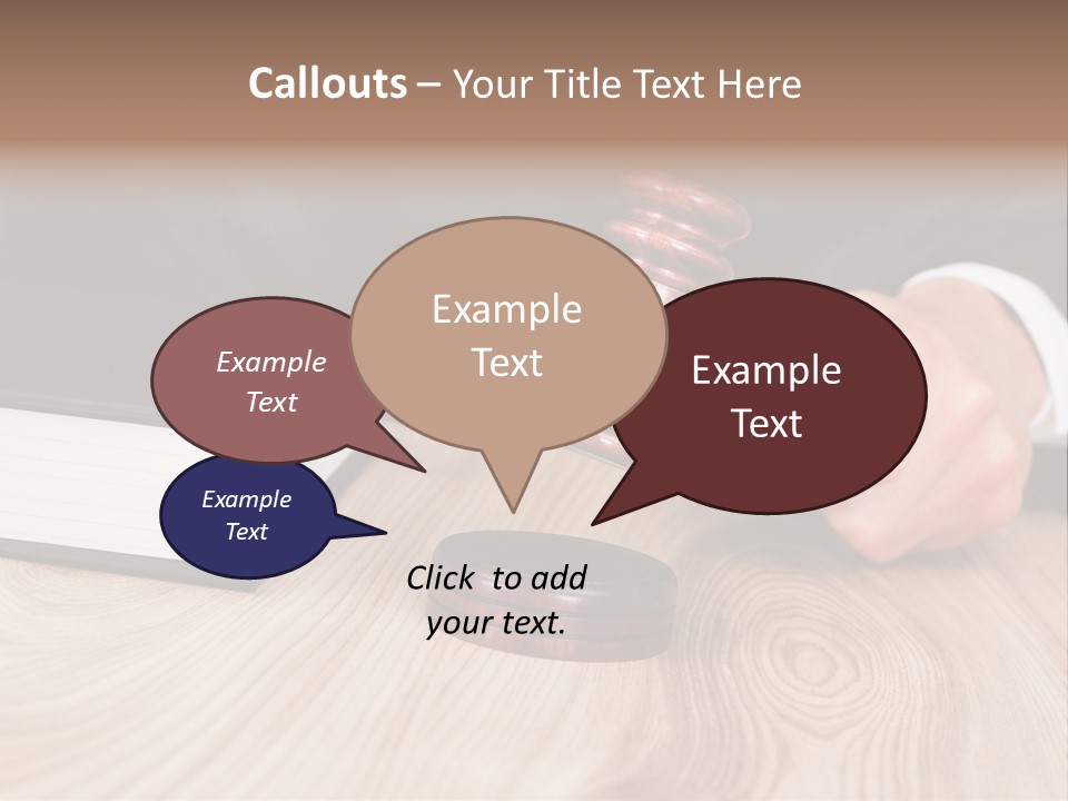 Guilt Male Judge PowerPoint Template
