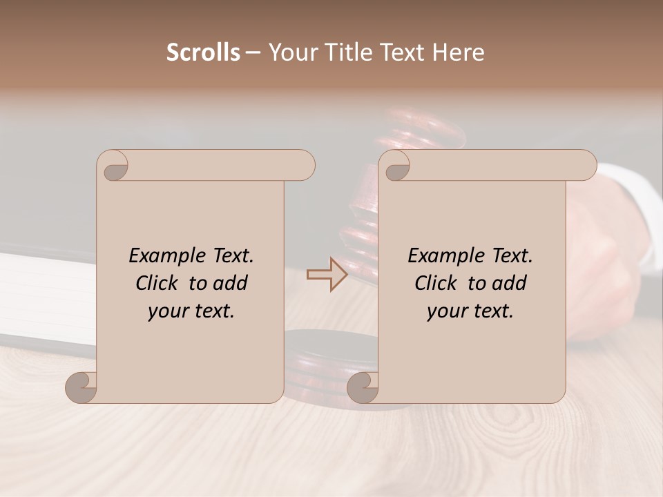 Guilt Male Judge PowerPoint Template