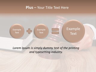Guilt Male Judge PowerPoint Template