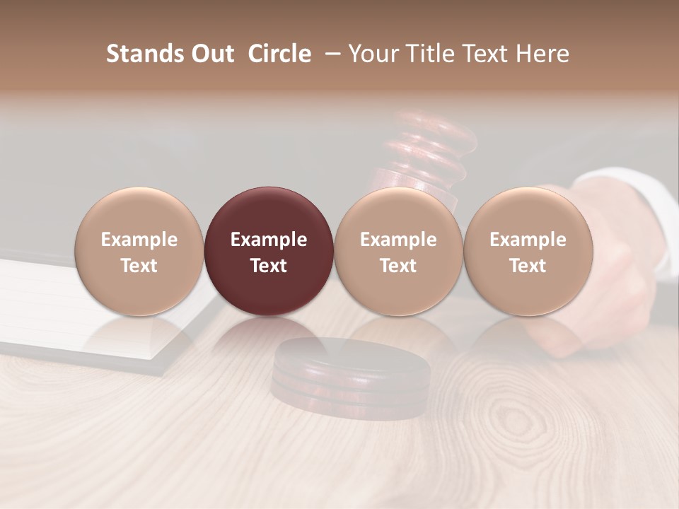 Guilt Male Judge PowerPoint Template