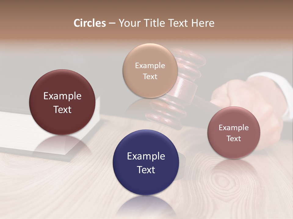 Guilt Male Judge PowerPoint Template