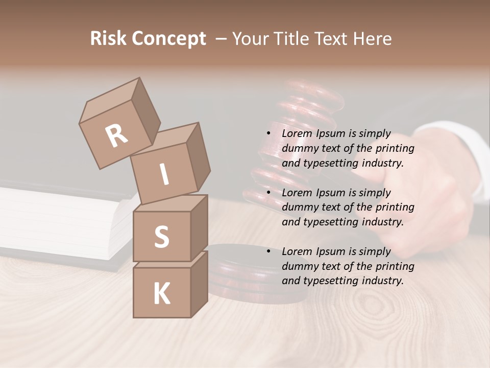 Guilt Male Judge PowerPoint Template
