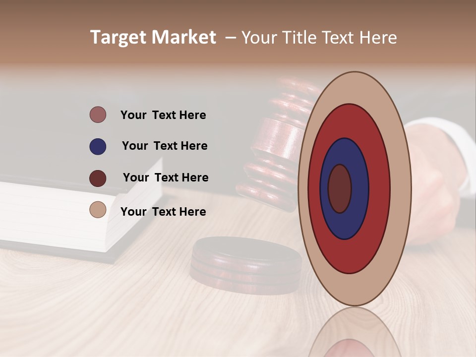 Guilt Male Judge PowerPoint Template