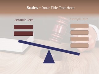 Guilt Male Judge PowerPoint Template