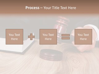 Guilt Male Judge PowerPoint Template