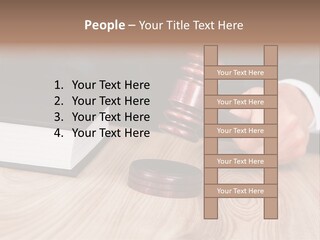 Guilt Male Judge PowerPoint Template