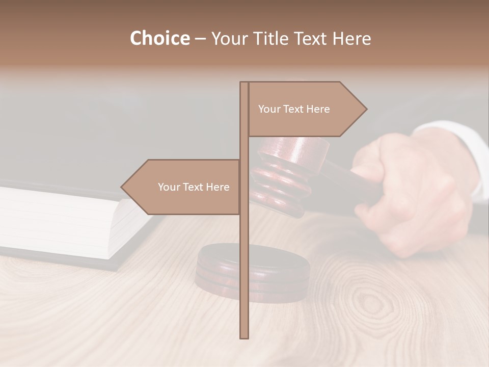 Guilt Male Judge PowerPoint Template
