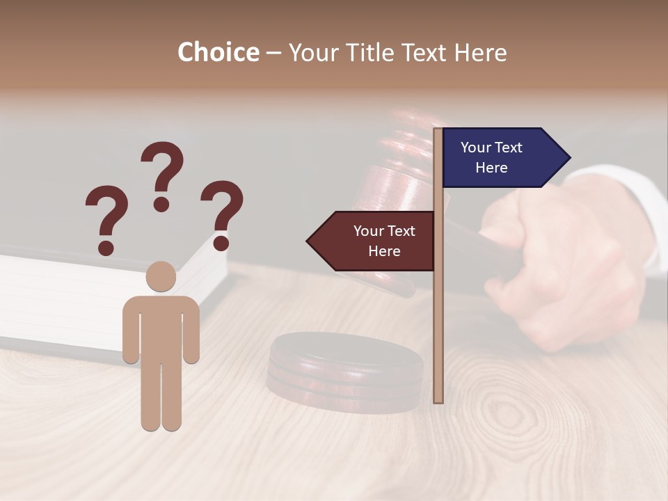 Guilt Male Judge PowerPoint Template