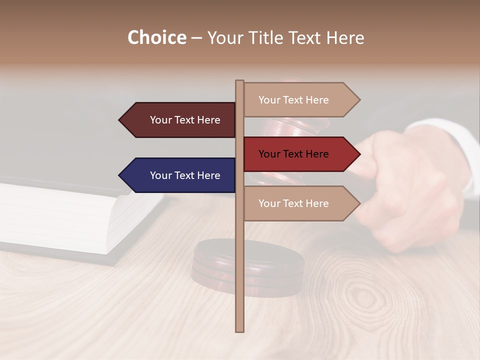 Guilt Male Judge PowerPoint Template
