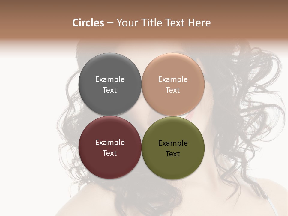 A Woman With A Smile On Her Face PowerPoint Template