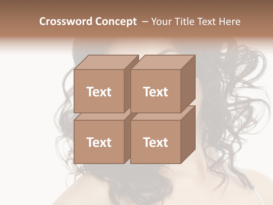 A Woman With A Smile On Her Face PowerPoint Template