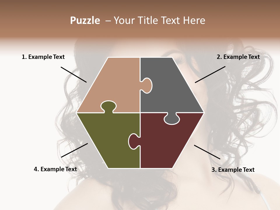 A Woman With A Smile On Her Face PowerPoint Template