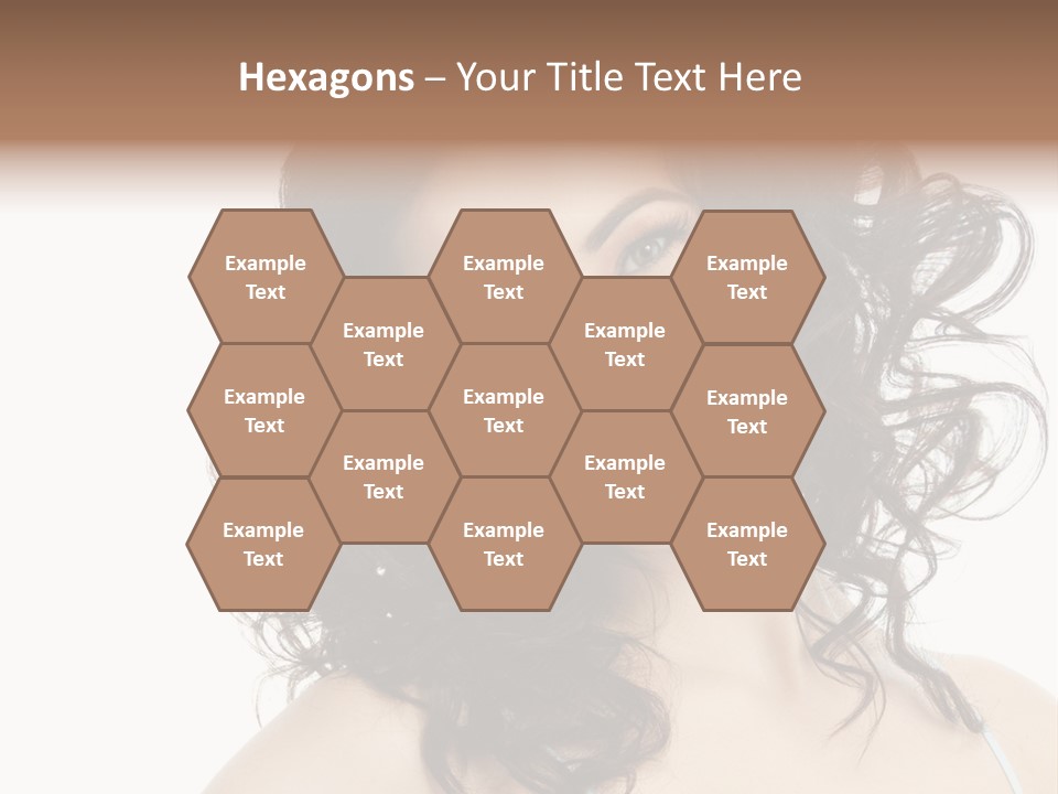 A Woman With A Smile On Her Face PowerPoint Template