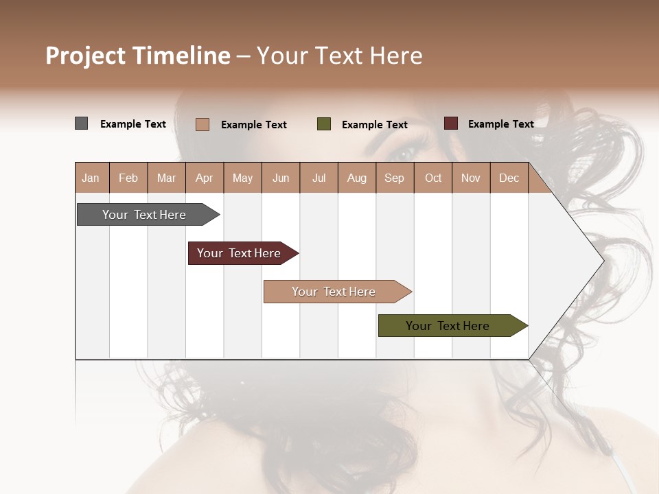 A Woman With A Smile On Her Face PowerPoint Template