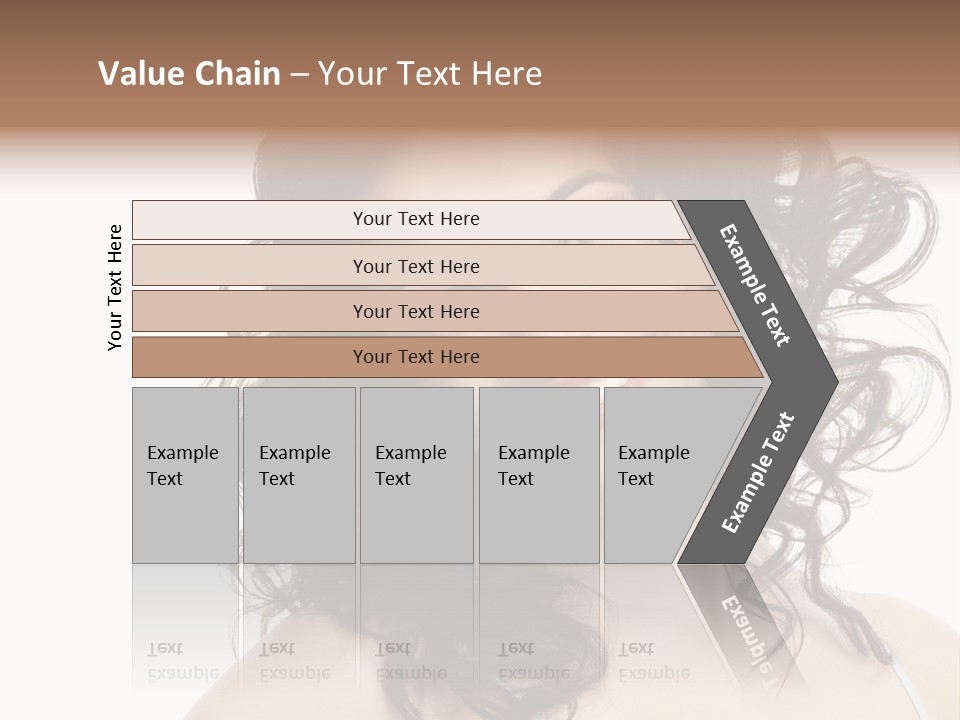 A Woman With A Smile On Her Face PowerPoint Template