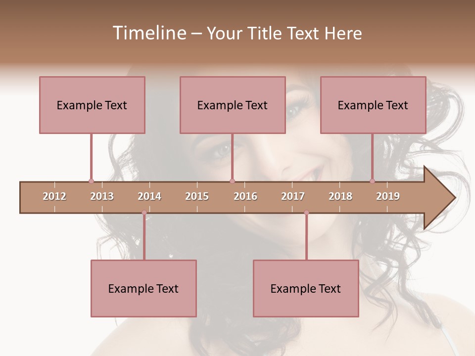 A Woman With A Smile On Her Face PowerPoint Template