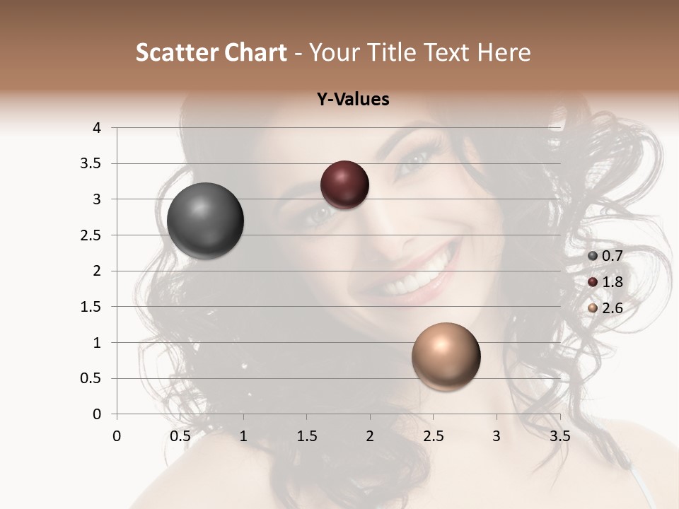 A Woman With A Smile On Her Face PowerPoint Template