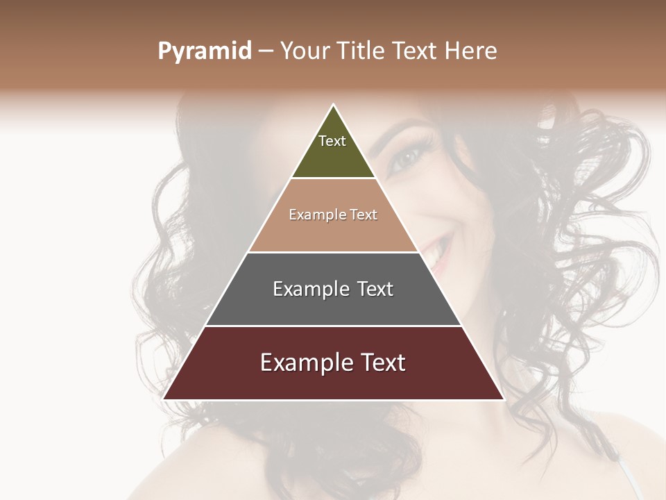 A Woman With A Smile On Her Face PowerPoint Template