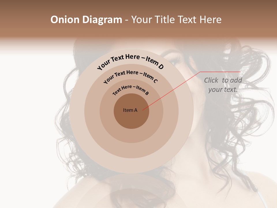 A Woman With A Smile On Her Face PowerPoint Template