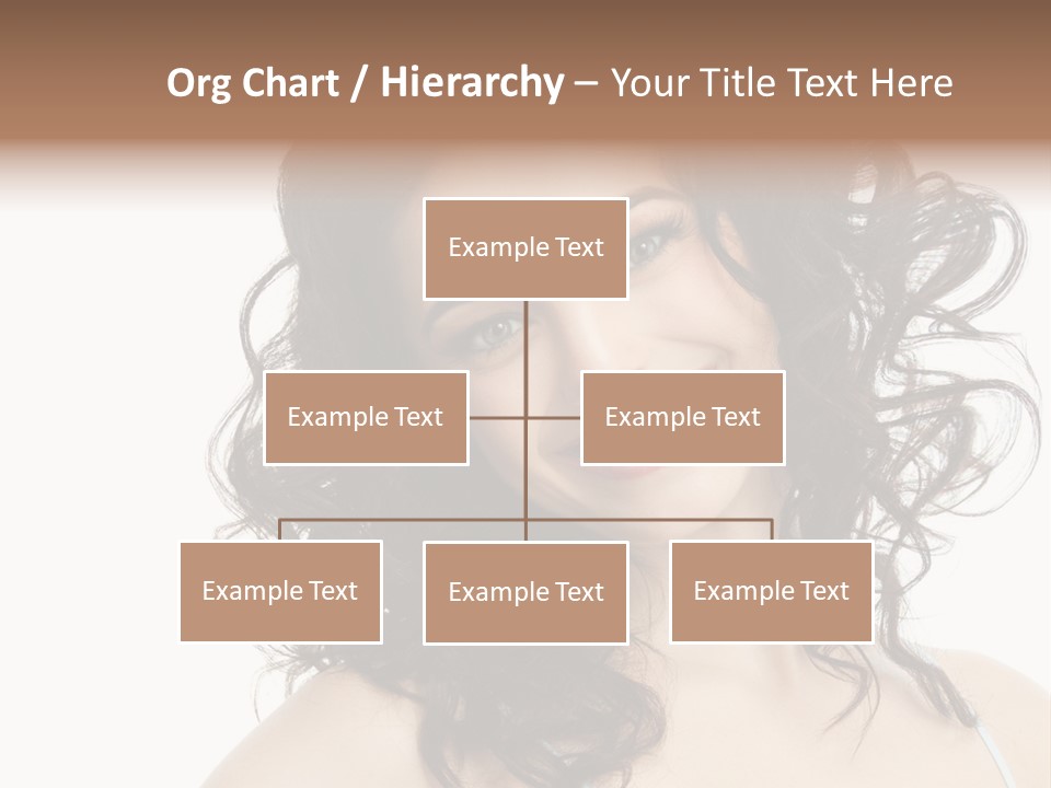 A Woman With A Smile On Her Face PowerPoint Template